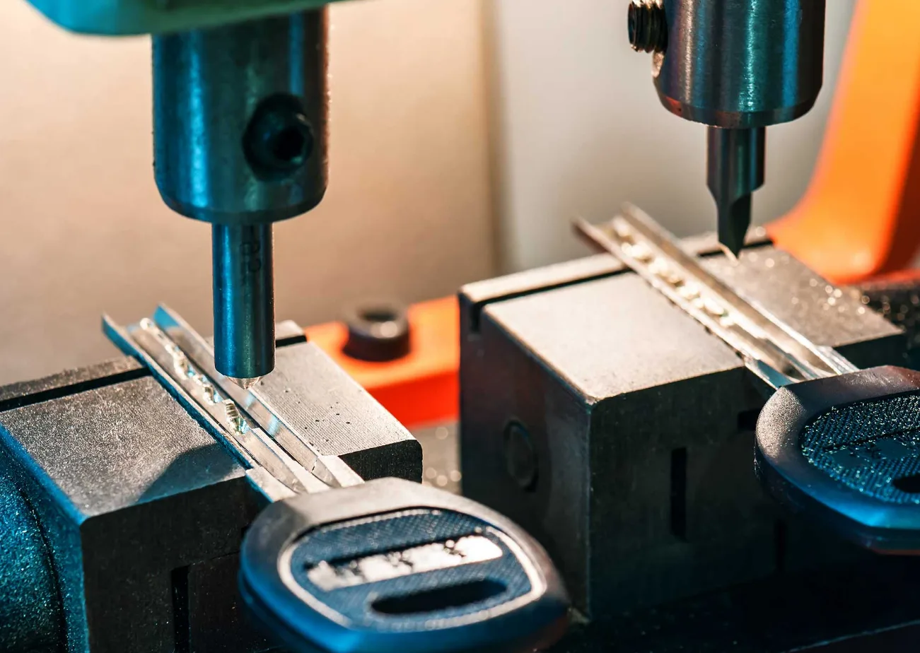 Automotive locksmith programming a transponder car key in Rockledge, FL
