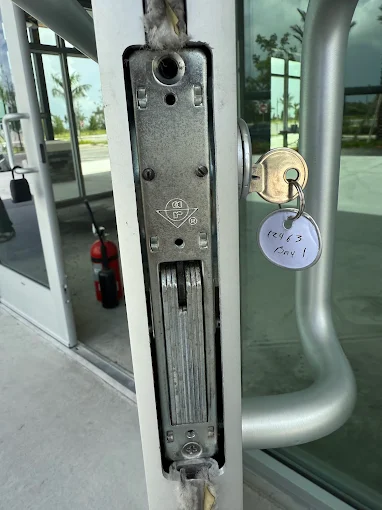 Storefront door lock repair - Sebastian, FL