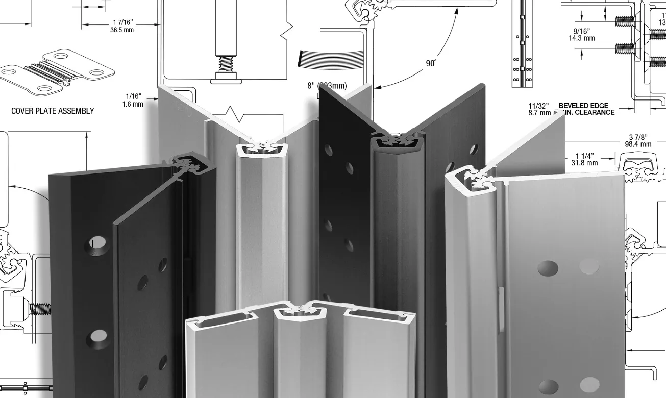 Continuous hinge installation