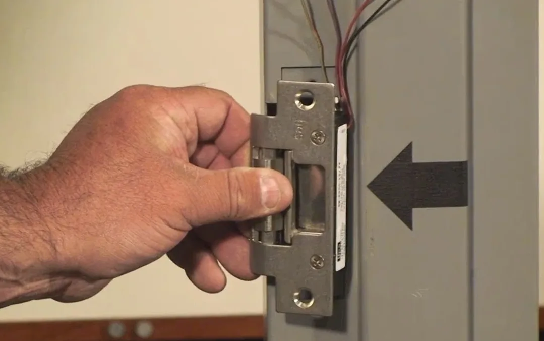 HES electric strike installed