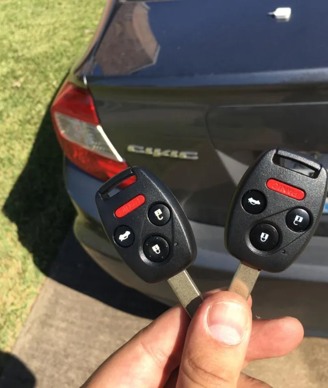 2004 Honda Accord ignition with original transponder-equipped key system