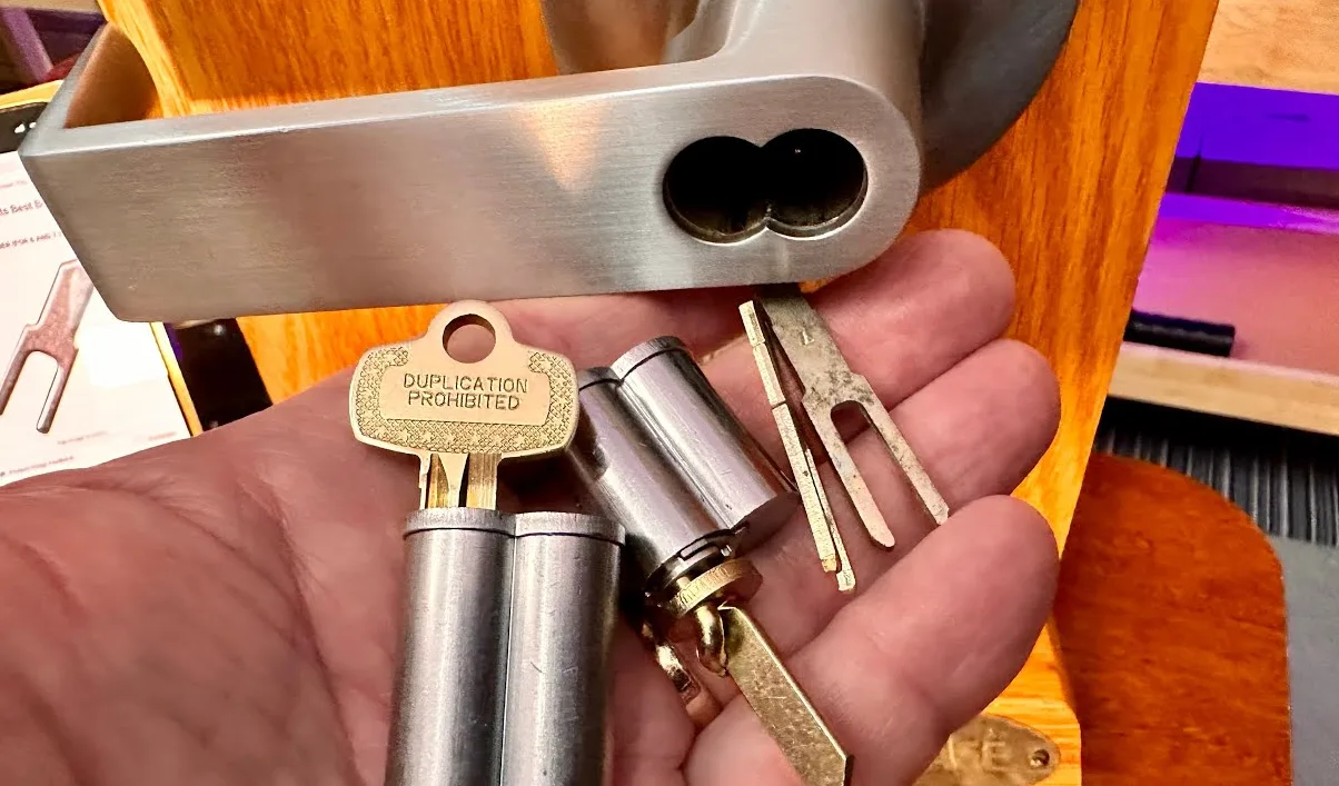 Medeco high-security deadbolt with restricted keyway in Cocoa Beach, FL